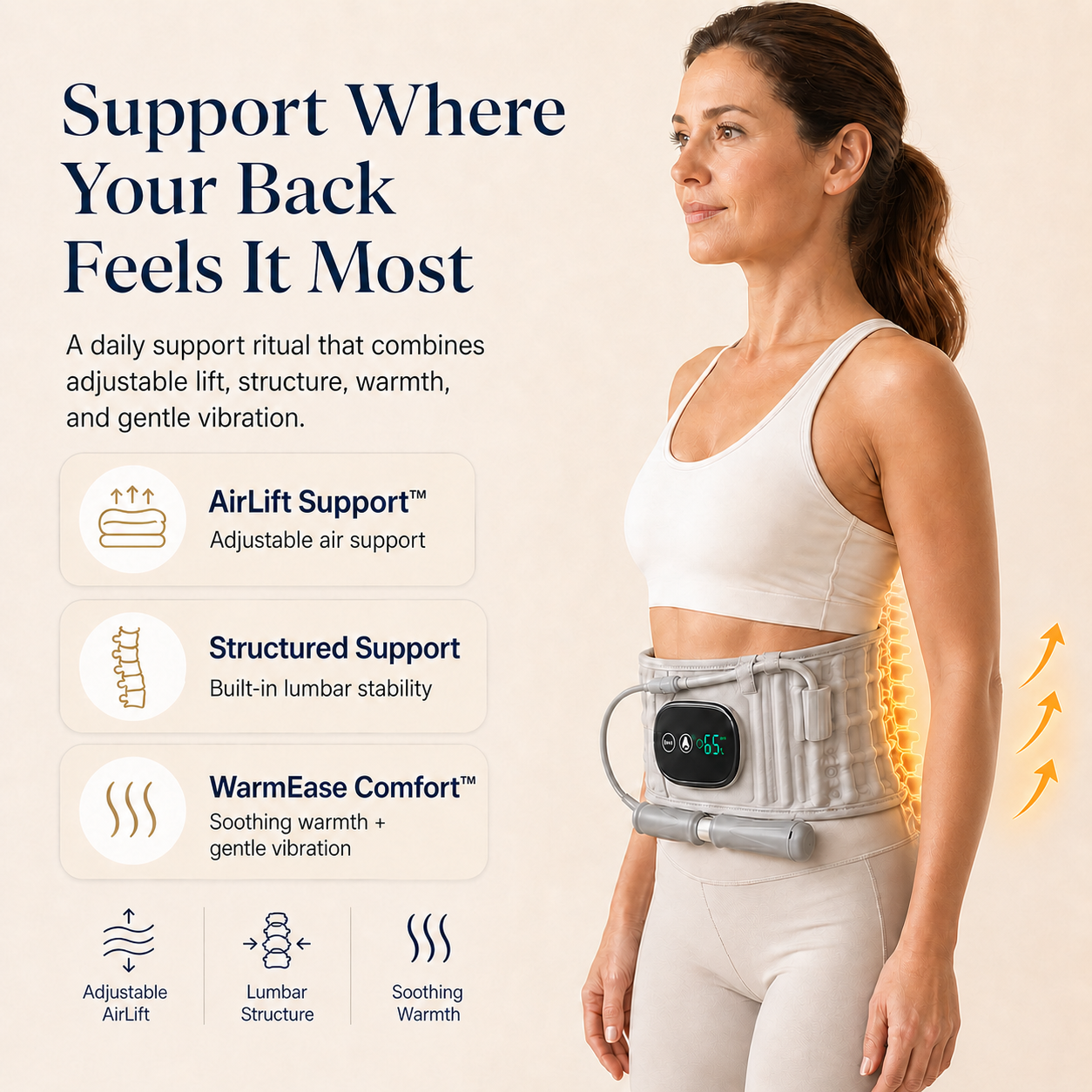 AirSpine™ Lumbar Support Belt