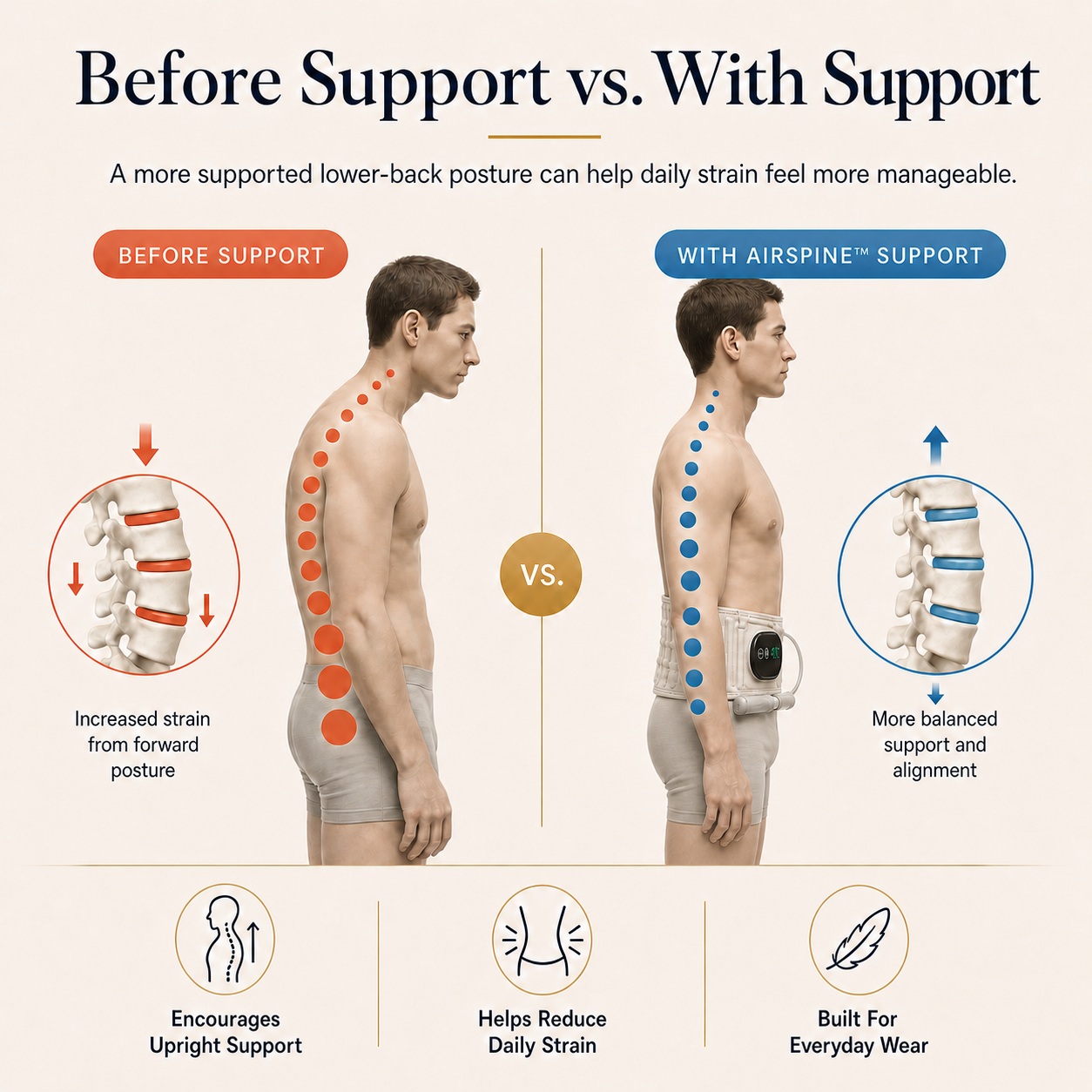 AirSpine™ Lumbar Support Belt